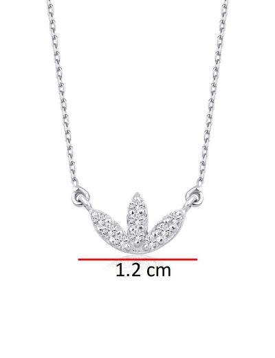 Pırlanta Lotus Çiçeği Kolye resmi