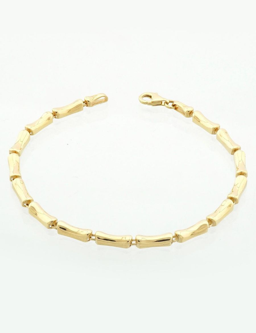 Bambu Zincir Altın Bileklik-14 ayar