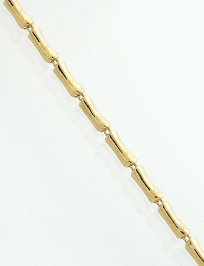 Bambu Zincir Altın Bileklik-14 ayar resmi