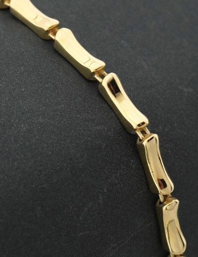 Bambu Zincir Altın Bileklik-14 ayar