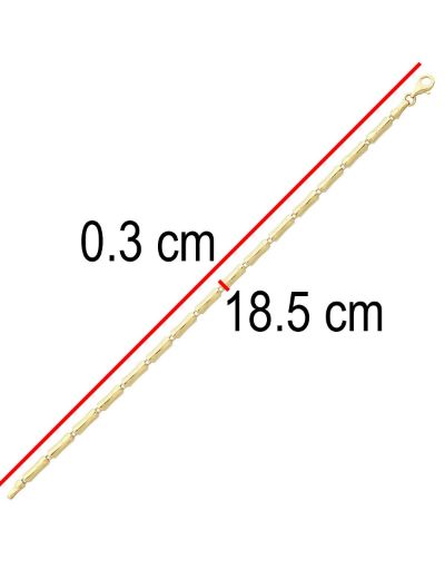 Bambu Zincir Altın Bileklik-14 ayar
