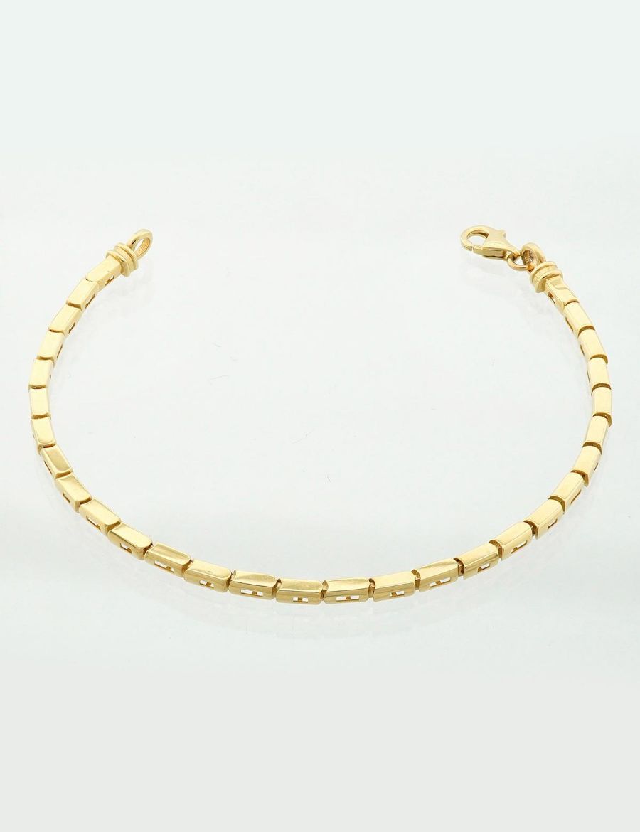 Geometrik Bar Altın Bileklik - 14 Ayar resmi