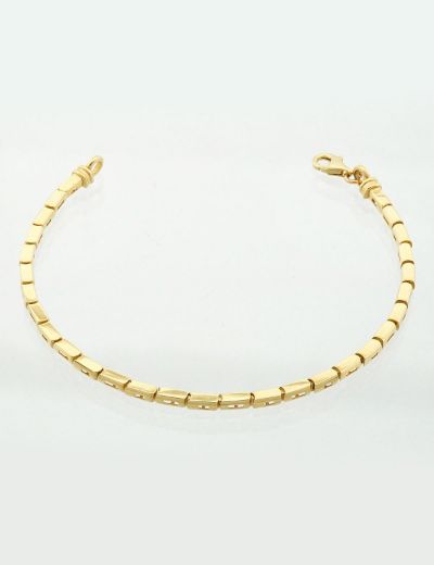 Geometrik Bar Altın Bileklik - 14 Ayar resmi