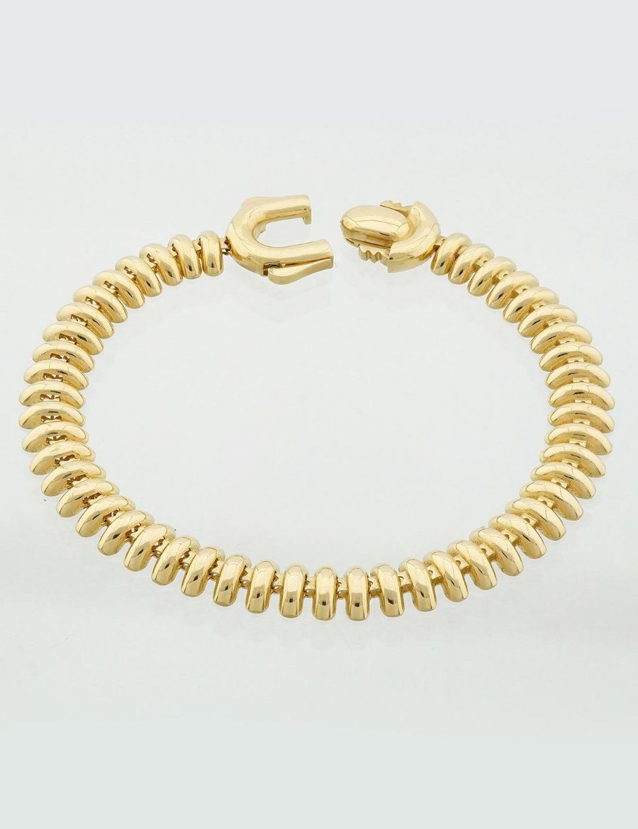 U-Kilit Tasarım Altın Bileklik-14 ayar resmi