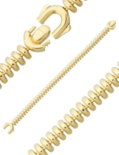 U-Kilit Tasarım Altın Bileklik-14 ayar resmi