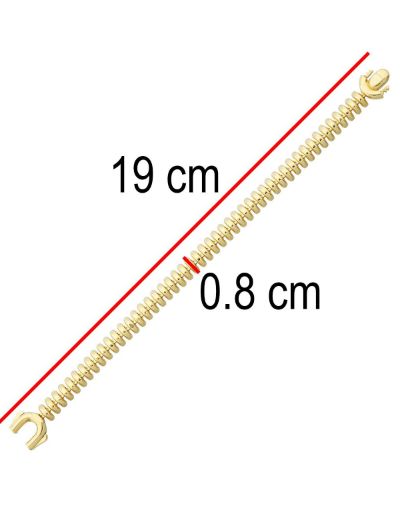 U-Kilit Tasarım Altın Bileklik-14 ayar resmi