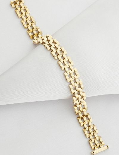 Mozaik Prizma Altın Bileklik-14 Ayar resmi