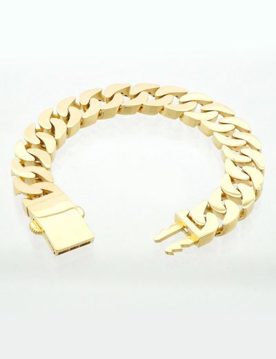 Monaco Chine Altın Gurmet Bileklik-14 Ayar resmi