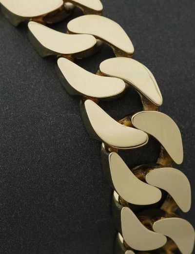 Monaco Chine Altın Gurmet Bileklik-14 Ayar resmi