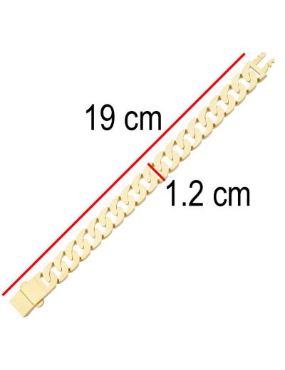 Monaco Chine Altın Gurmet Bileklik-14 Ayar resmi