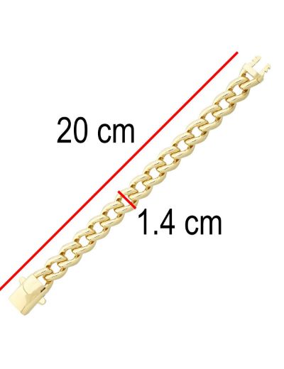 Bombeli Klasik Gurmet Altın Bileklik resmi
