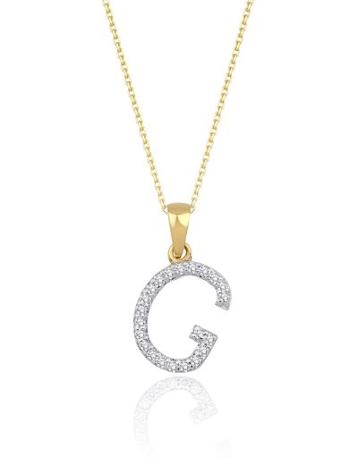 Pırlanta Harf  Kolye / Büyük Boy resmi