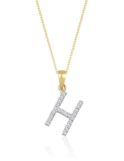 Pırlanta Harf  Kolye / Büyük Boy resmi