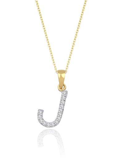 Pırlanta Harf  Kolye / Büyük Boy resmi