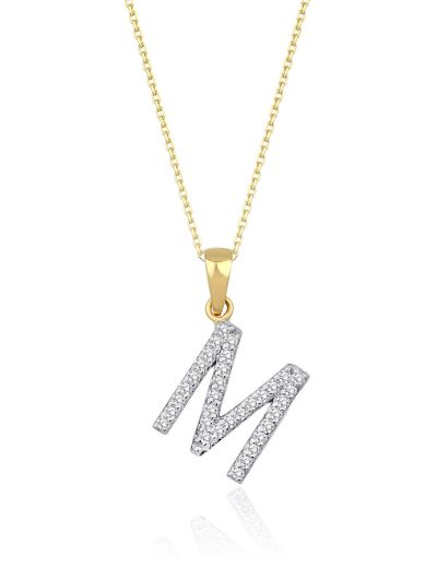 Pırlanta Harf  Kolye / Büyük Boy resmi