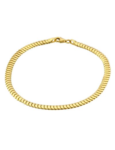 Balık Sırtı Desen 14 Ayar Altın Bileklik resmi