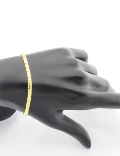 Balık Sırtı Desen 14 Ayar Altın Bileklik