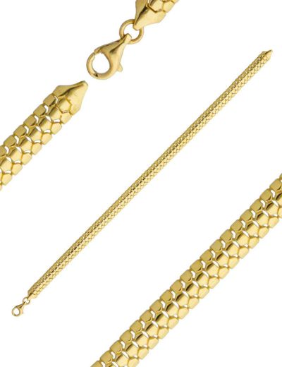 Yılan Pulu 14 Ayar Altın Bileklik resmi