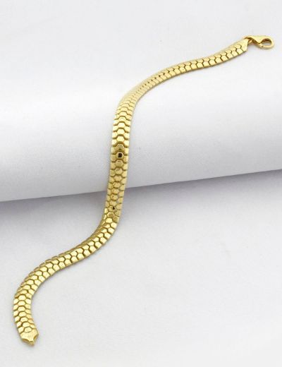 Yılan Pulu 14 Ayar Altın Bileklik