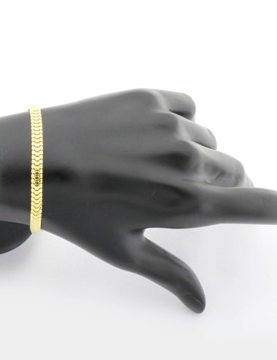 Yılan Pulu 14 Ayar Altın Bileklik resmi