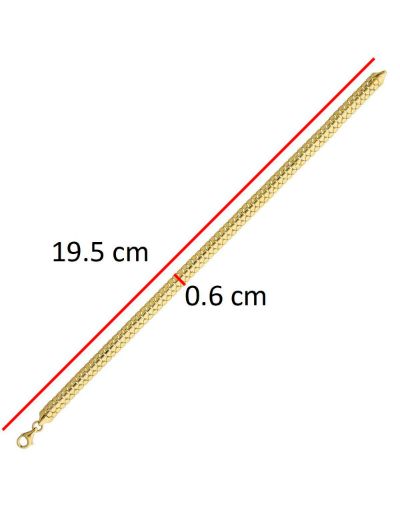 Yılan Pulu 14 Ayar Altın Bileklik