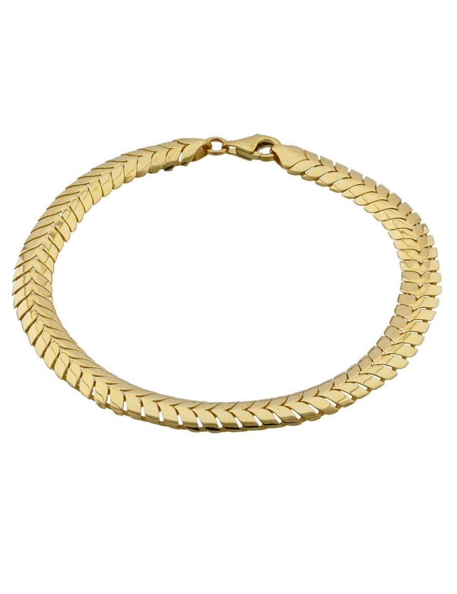 Balık Sırtı 14 Ayar Altın Bileklik