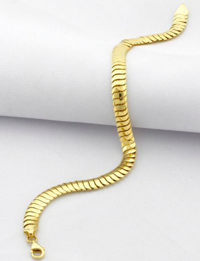 Herringbone 14 Ayar Altın Bileklik