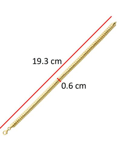 Herringbone 14 Ayar Altın Bileklik resmi