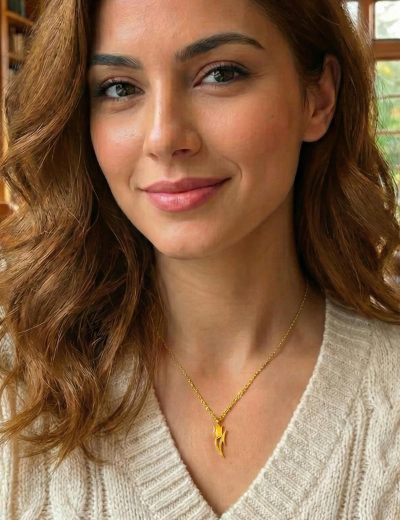 Lale Altın Kolye-14 Ayar resmi