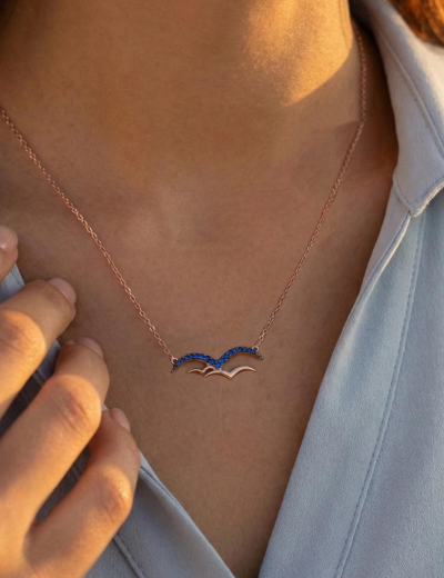 Safir Martı Kolye resmi