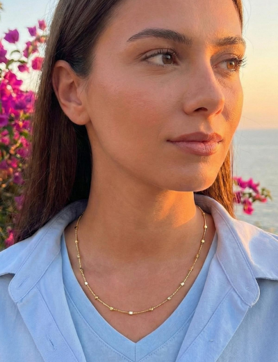 Küplü Zincir 14 Ayar Altın Kolye resmi