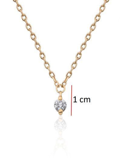 Pırlanta Tasarım Tektaş Kolye-0.25Karat resmi