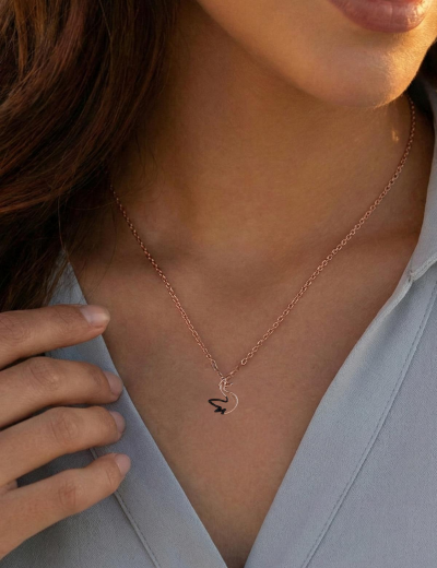 Pırlanta Altın Kuğu Kolye resmi