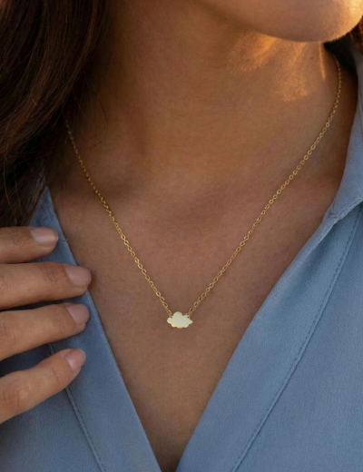 14 Ayar Altın Bulut Kolye