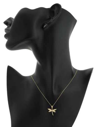 Parlak Yusufçuk Altın Kolye-14 Ayar resmi