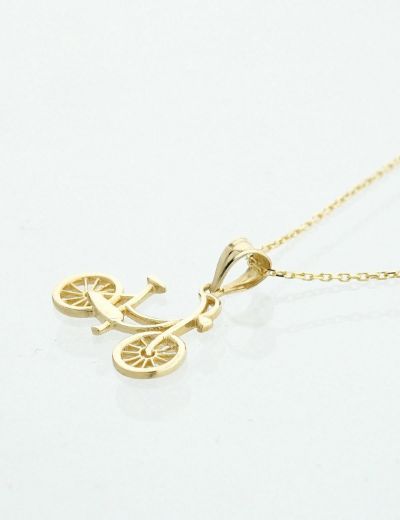 14 Ayar Altın Kolye Bisiklet resmi