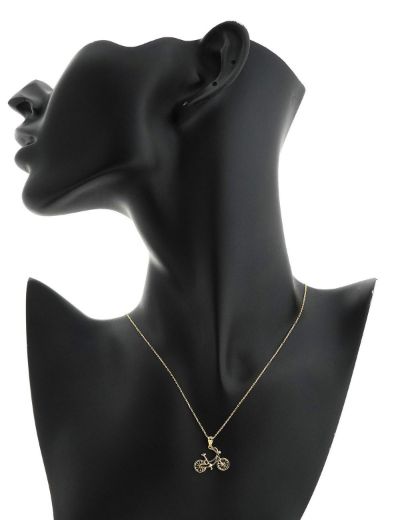 14 Ayar Altın Kolye Bisiklet resmi