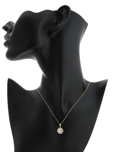 14 Ayar Altın Kolye Papatya resmi