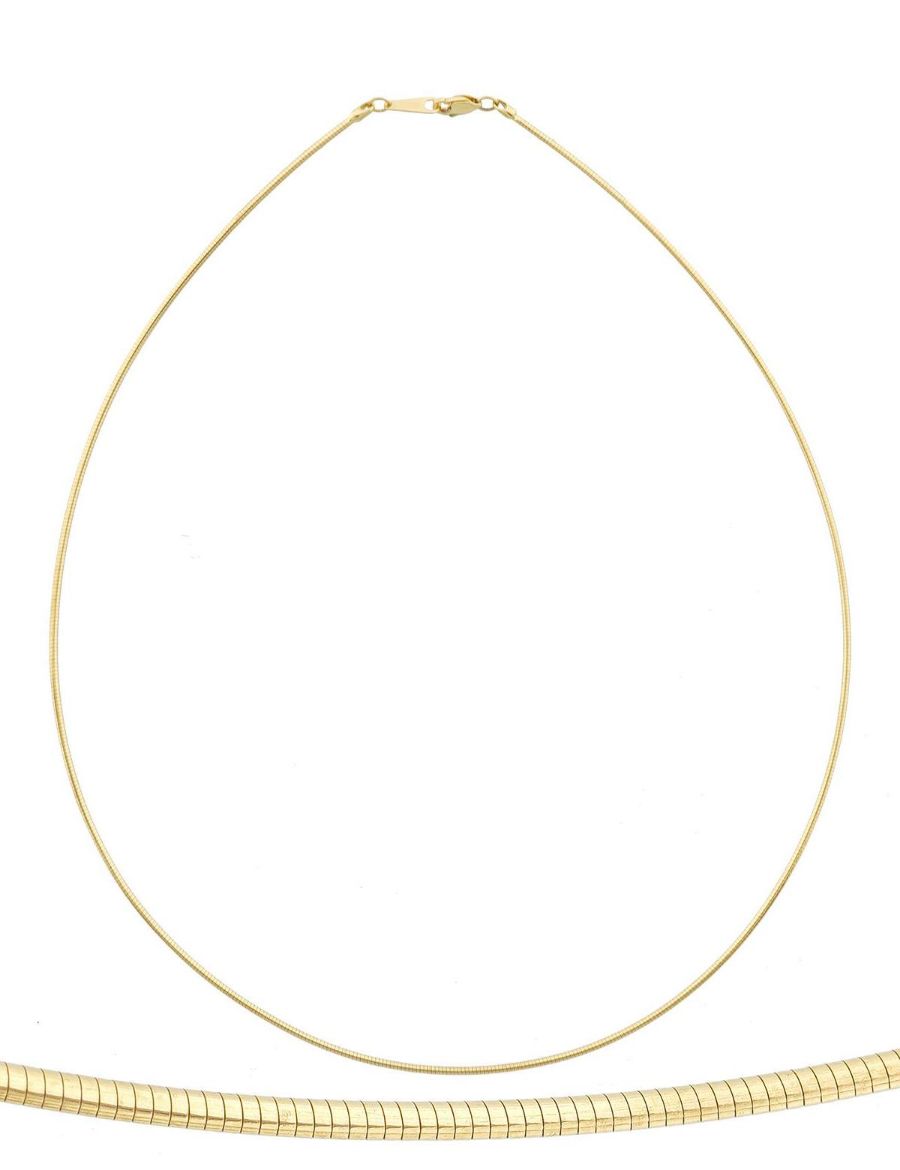 Balıksırtı 14 Ayar Altın Kolye Gerdanlık resmi