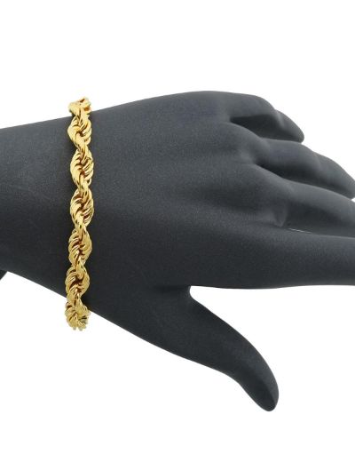 Altın Halat Bileklik - 14 Ayar resmi