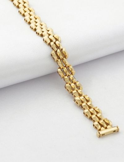 Fütüristik  Altın  Füzyon Bileklik - 14 Ayar resmi