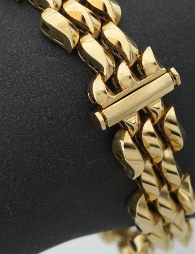 Fütüristik  Altın  Füzyon Bileklik - 14 Ayar resmi