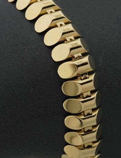 Füzyon Art-Deco Tarzı Geometrik Altın Bileklik -14 Ayar resmi