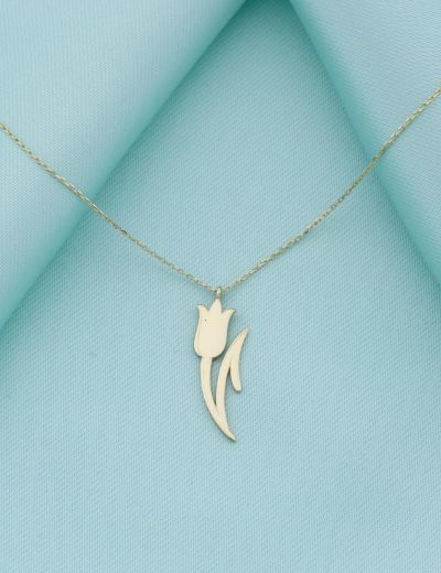 Lale Altın Kolye-14 Ayar resmi