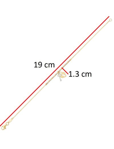 Altın Kelebek Dorika Bileklik resmi