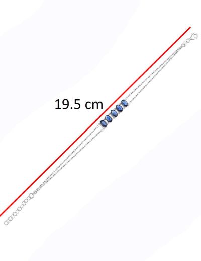 2.28ct Oval Safir Bileklik