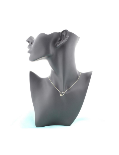 14 Ayar Altın Çift Kalp Kolye