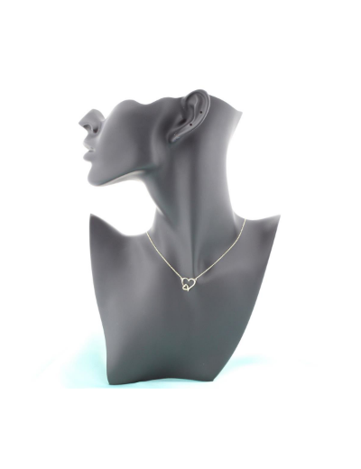 14 Ayar Altın Çift Kalp Kolye resmi