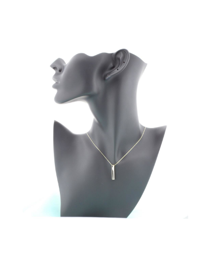 14 Ayar Altın Kare İsimli Çubuk Kolye resmi