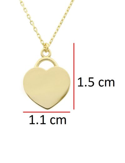 Altın Kalp Kolye